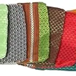 Soft Khan Fabric Coin Pouches for Return Gifts – Multi-Color (Set of 10)-picture-38
