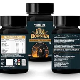 Stud Booster Nutritional Supplement for Stamina and Strength, 2 Capsules Daily Serving, with Tribulus Extract and Vitamin B12 (1 BOX)-picture-15