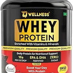 TQ Wellness Whey Protein Powder, Zero Sugar, 16 gm protein per scoop for Muscle Growth, Muscle Support & Recovery, Swiss milk chochlate Flavour, Vegetarian 1kg-picture-45