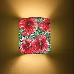 Nutcase Designer Arc Wall Mounted Lamp Lights Half Shade Bedside Fabric Lampshade Sconces-picture-16