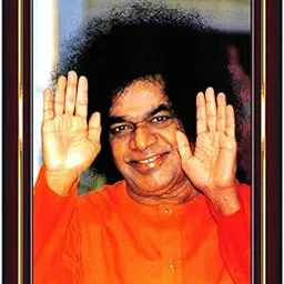 Puttaparthi Sathya Sai Baba Satya Saibaba Wall Painting Framed Home Decor (Wood,Matte,Brown,Small Size,6 x 8 Inch) B847S-picture-13