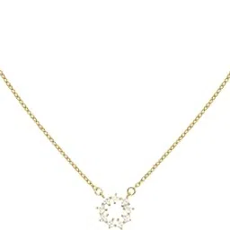 elinor jewels Gold Plated Stainless Steel Mabel Necklace CZ Pendant with Lobster Clasp Waterproof & Anti-Tarnish-picture-23