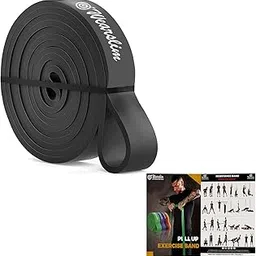 Wearslim Professional Pull Up Assist Band, Exercise Resistance Bands for Strength Training, Home Fitness, Crossfit, Stretch Exercises, Powerlifting, & Stretch Band (Extra Heavy: 75-100lbs)-picture-13
