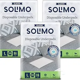 Amazon Brand - Solimo Classic Disposable Underpads | Large Size | Count 30 | 90 X 60 cm | High Absorbancy | Super Soft | Unisex | for Men & Women-image-22