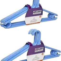 Ubals Plastic Clothes Hanger (Blue, 12)-picture-23