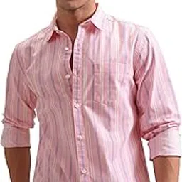 highlander Men's Striped Slim Fit Shirt-picture-33
