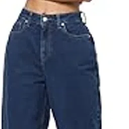 only Women's High Rise Straight Jeans image 1
