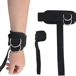 2pcs Wrist Straps for Weightlifting, Weightlifting Straps with D Ring Weight Lifting Straps Deadlift Straps for Cable Machine Workout Gym Straps for Bodybuilding Weightlifting Deadlifting-picture-32