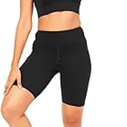 enamor Knee Length High Rise Elasticated Waist Skinny Tights with Pockets for Women - Hugged Fit - A703-picture-31