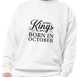 Kings are Born in October Sweatshirt, Unisex Crewneck, Gift for October Birthdays, Comfortable Casual Wear, Fall Sweatshirt, Birthday Gift-image-24