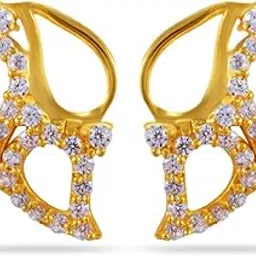joyalukkas Women's & Girl's Impress Collection 22K Yellow Gold Stud Earrings-picture-24