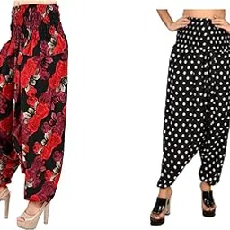 letz dezine Women's Printed Crepe Harem Pant,Afghani Pant,Palazzo,Pyjama,Jump Suit,Patiyala Salwar-picture-47