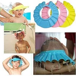 Adjustable Baby Shower Cap New Soft Bathing Baby Wash Hair Eye Ear Protector Hat for New Born Infants babies Boys Girls (Multicolor)-picture-21