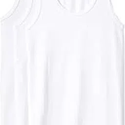 Jockey Men's Cotton Vest (Pack of 3) (Modern Classic) with Anshu Creation's one Gents Handker Chief Free Anshu Retails (80-85) White-picture-34