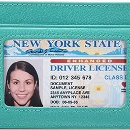 kalmore Slim Wallet Front Pocket Thin Wallet Minimalist Wallet Money Clip RFID Blocking (Light Blue with ID Window)-picture-42