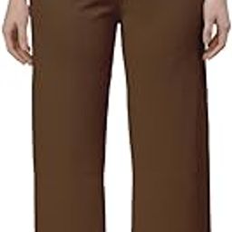 neudis Women Brown Solid Ribbed Lounge Pants-picture-2