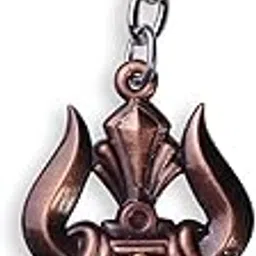 vr creatives Lord Shiva Trishul Keychain Keyring Car Bike Home Office Birthday Gift To Friends Silver Zinc Metal Religious Keychain For Men And Women-picture-40
