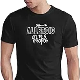 Allergic to People T-Shirt, Introvert Humor, Funny Sarcastic Tee, Anti Social Shirt, Sarcasm Gift, Minimalist Design, Un-image-13