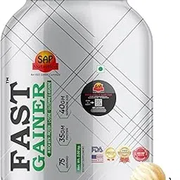 Sap Nutrition Fast Gainer | 35g Protein | 75 Serving | 3kg (Vanilla)-picture-53