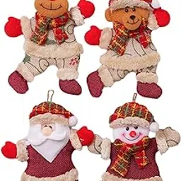 CALANDIS® 4X Christmas Hanging Ornaments Reusable Doll for Party Favors Door Xmas Tree Style A | Ornaments | Christmas & Winter | Holiday & Seasonal Dacor-picture-38