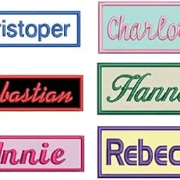 Custom with Any Name, Personalized Embroidery Tag, Customizable Name Patch, Embroidered Tag with Your Text, Iron On,Sew On, Hook n Loop, Ideal for Jackets, Uniforms, Bags, Label Patches for Clothing-image-25