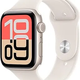 Apple Watch SE 3 GPS + Cellular 44mm Starlight Aluminium Case with Starlight Sport Band - M/L-picture-69