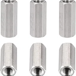 DTGN M5x20mm(DXL) - Hex Standoff Spacer Nuts -6Pack- Good for Electronic Machine - Stainless Steel Female Coupling Screws - Silver-picture-47