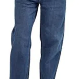 Men’s 100% Cotton Mid Blue Straight-Fit Jeans – Classic Five-Pocket Denim, Indian-Made Quality-picture-34