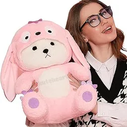 KUTE HEART Pink Teddy Bear Gift - Premium Soft Toys for Girlfriend Gift, Cute Teddy for Girls, Gift Items for Women, Birthday Gift for Sister, Soft Toys for Baby Girl, Plushies Gift for Girls (42cm).-picture-26