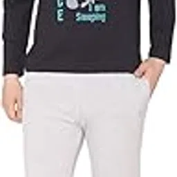 bonjour Bongio Men's Regular Fit Casual Lounge Wear for Winter Nightwear Set - Black-picture-10