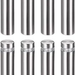 uxcell Glass Standoff Mount Stainless Steel Wall Standoff Holder Advertising Nails 12mm Dia 53mm Length 8 Pcs-image-37