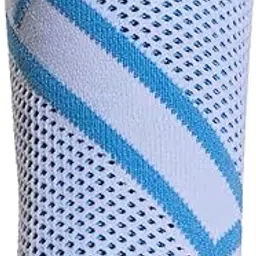JAZZY PEARLS® Wrist Sweatband Soft Elastic Tennis Wrist Band for Exercise Working Out Yoga White Blue-Sporting Goods-Fitness, Running & Yoga-Clothing & Accessories-Sweatbands-1 Wrist Sweatband-image-95