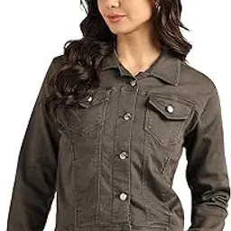 nifty Women's Denim Color Trucker Jacket-picture-17