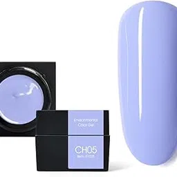 Color Mud Gel 1 Pcs 5ml Gel Polish Color Soak Off LED Nail Gel Polis Manicure Salon DIY at Home Brush not Included (CH05 Sky Blue)-picture-21