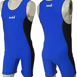 USI Wrestling Suit for Women (Blue, Large)-picture-14