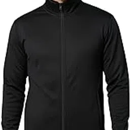 glito Polyester Solid Zipper Upper Activewear Jacket for Men | High Neck | Regular Fit | Full Sleeve | Casual Sports Jackets | Ideal for Mild Winter Weather-picture-14