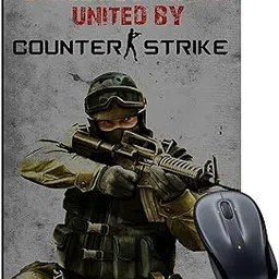 Gaming Mouse Pad Divided by Teams United by Counter Strike Printed Multicolour Size 7x8.8 inches-image-75