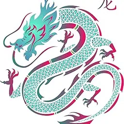 Dragon Stencil - 10 x 10 inch (M) - Reusable Chinese Asian Oriental Japanese Wall Stencil Template - Use on Paper Projects Scrapbook Journal Walls Floors Fabric Furniture Glass Wood etc.-picture-18