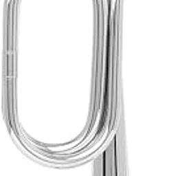 Trumpet Brass Cavalry Professional Cavalry Bugle Military Orchestra Gold (silvery)-image-5