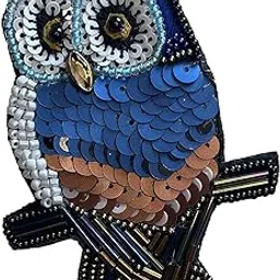 quirkify Embellished Handcrafted Owl Beaded Brooch For Women | Handmade Beads Brooch For Men-picture-20