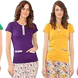 zebu Women's Plain top (Pack of 4)-picture-30