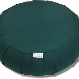 NutriBuck® Buckwheat Round ZAFU Meditation Cushion Filled with Buckwheat Hulls (Dark Green)-picture-47