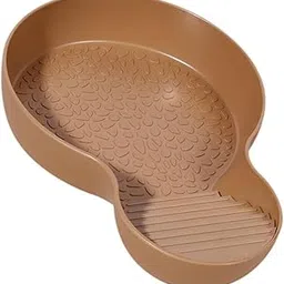 FABLOFT® Reptile Bathing Dish Pool Turtle Water Dish for Chameleon Frogs Pet Sulies tan-picture-17