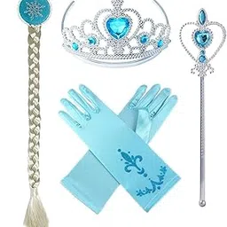 Kaku Fancy Dresses Princess Accessories For Girls | Birthday Party Favors | Elsa Accessories, Crown Wand, Unicorn Headband For Fairytale Theme Parties-picture-15