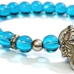 astroghar God Ganesha Shri Ganesh Ganesh Ji Blue Bracelet For Men And Women-picture-21