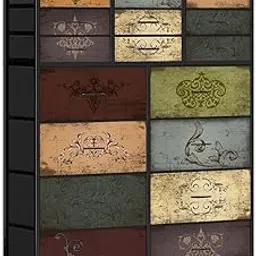 VASICAR Dresser for Bedroom with 18 Drawers, Tall Fabric Storage Dresser, Chest of Drawers for Closet, Nursery, Bedside, Living Room, Laundry, Entryway, Hallway (Pattern)-picture-13