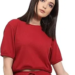 rigo Printed Waffle Knit Tie & Dye Top and Shorts Co-ord Set for Women | Half Sleeves & Sleeveless Co-ords Set for Women | Stylish Dresses for Women | Night Wear, Beach Wear, Vacation Wear Outfit-picture-46