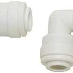 Vstec 2 Pieces RO 3/8"-1/4" Reducer Elbow Connector(3/8"- 1/4" Tube Push Fit) for RO Water Filters image 1