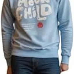 natris Women Full Sleeve Graphic Sweatshirt Moon Child Print SkyBlue-picture-27