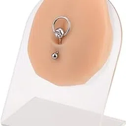 shield plus Belly/Navel Piercing Practice Model with Acrylic Stand – Realistic Body Part for Piercing Training, Display & Demonstration-picture-58